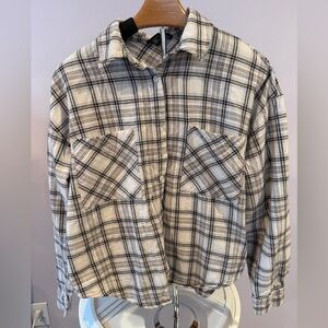 Forever 21 Black and White Plaid Shirt